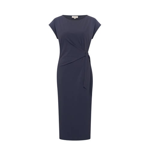 CLAUDIA BY CLAUDIA STRÄTER travelstof midi jurk donkerblauw afbeelding