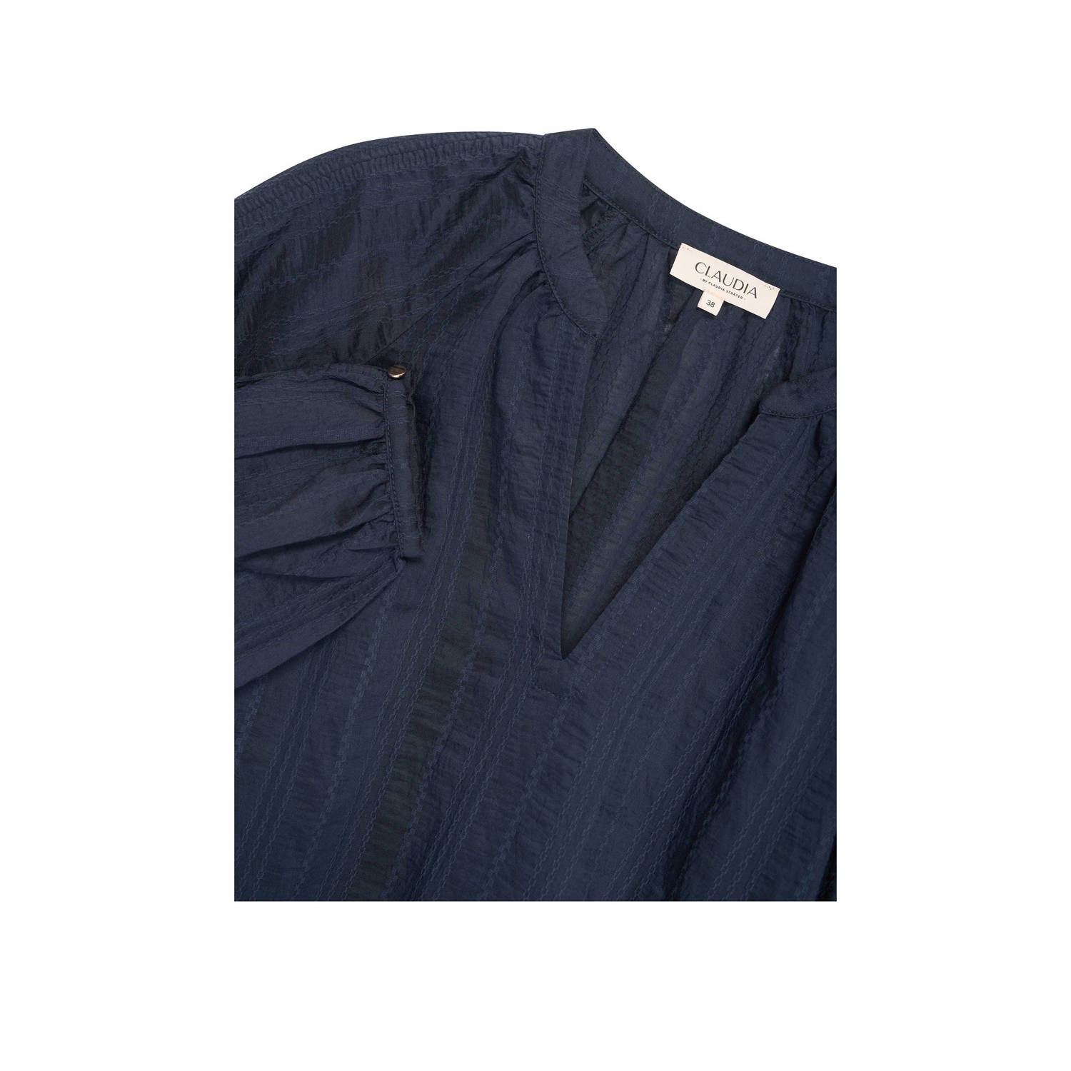 Claudia Sträter blouse donkerblauw