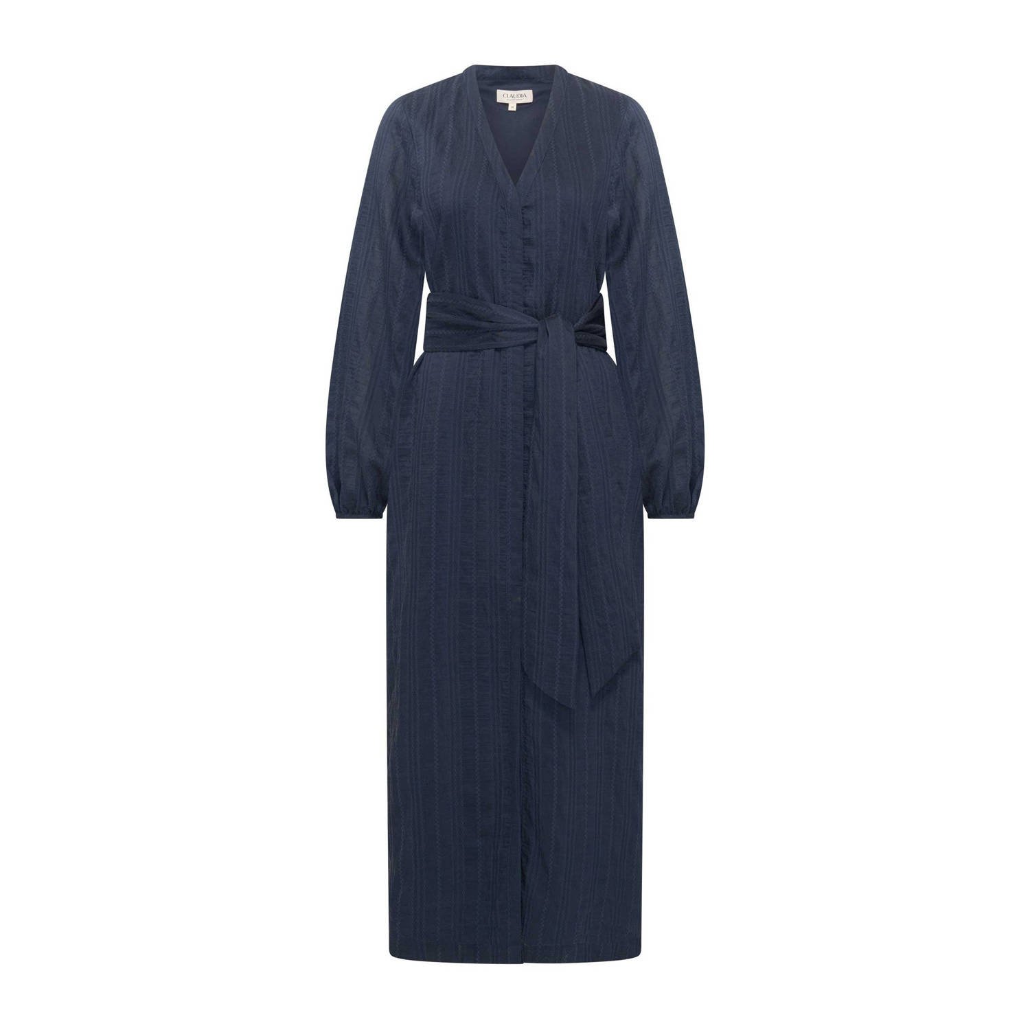 Claudia Sträter blousejurk donkerblauw