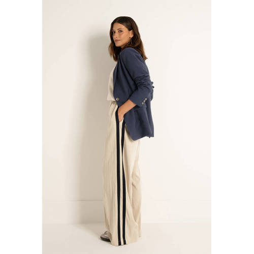 CLAUDIA BY CLAUDIA STRÄTER wide leg high waist broek taupe afbeelding