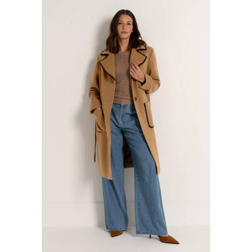 Maura by Claudia Strater wollen manteljas camel afbeelding