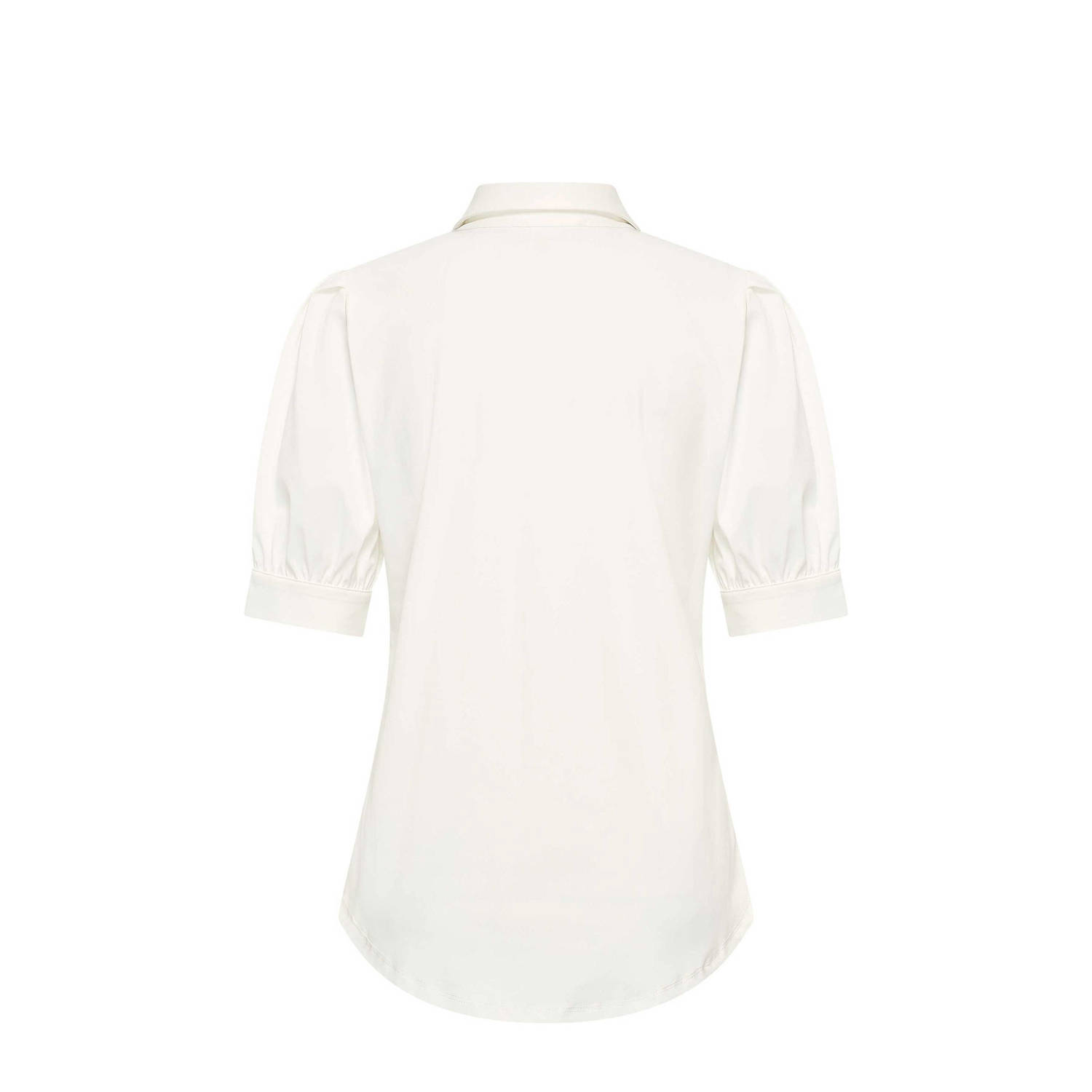 Claudia Sträter travelstof blouse ecru