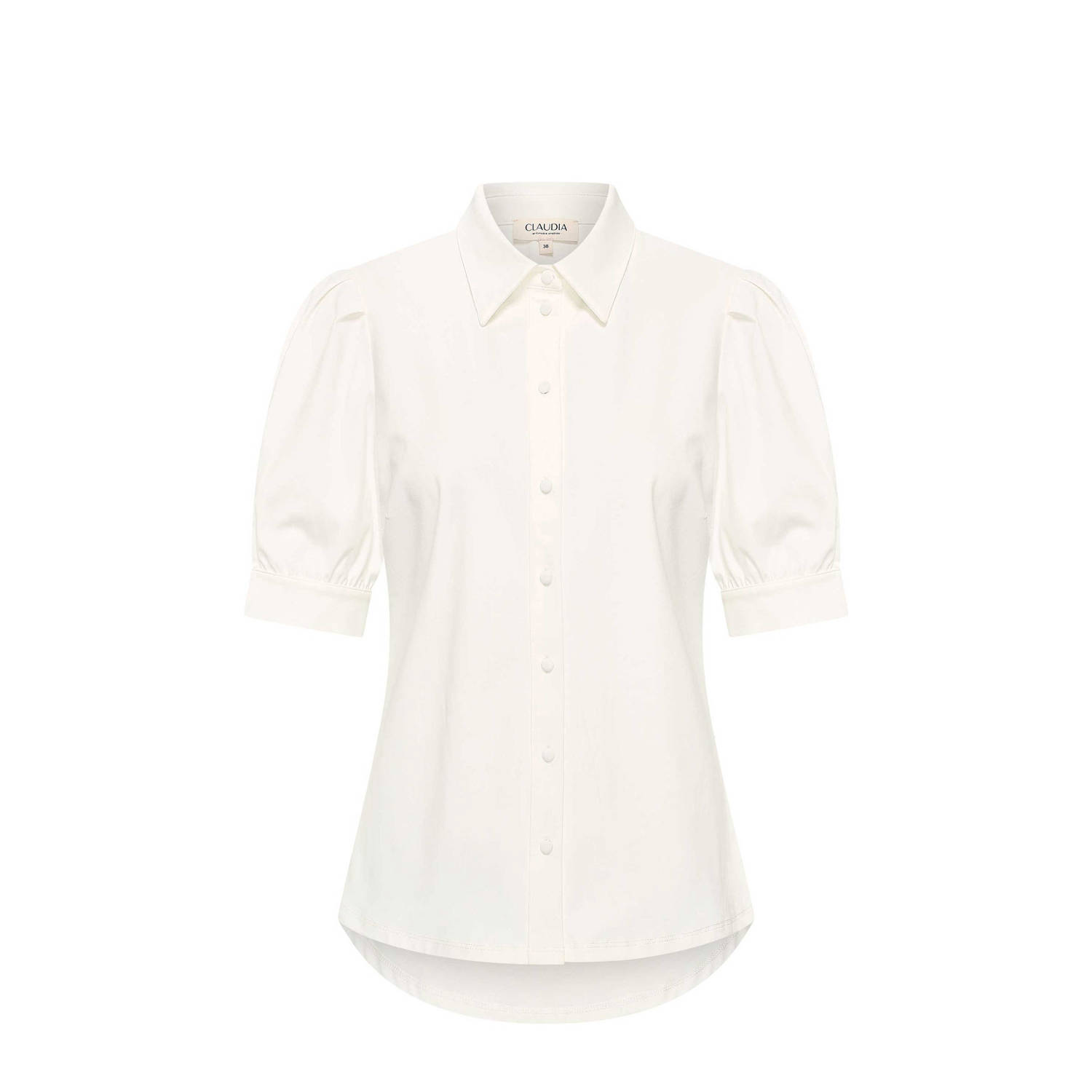 Claudia Sträter travelstof blouse ecru
