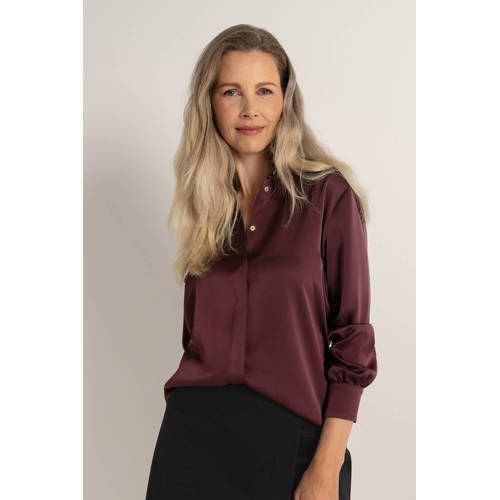 Claudia Sträter blouse donkerrood afbeelding