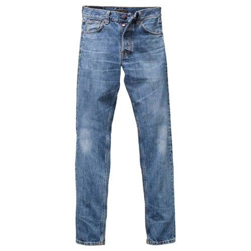 Nudie Jeans Steady Eddie II regular fit jeans raw tracks afbeelding