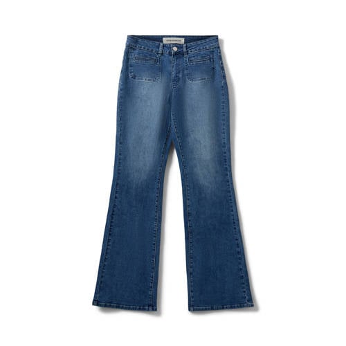 Sofie Schnoor flared jeans dark blue denim afbeelding
