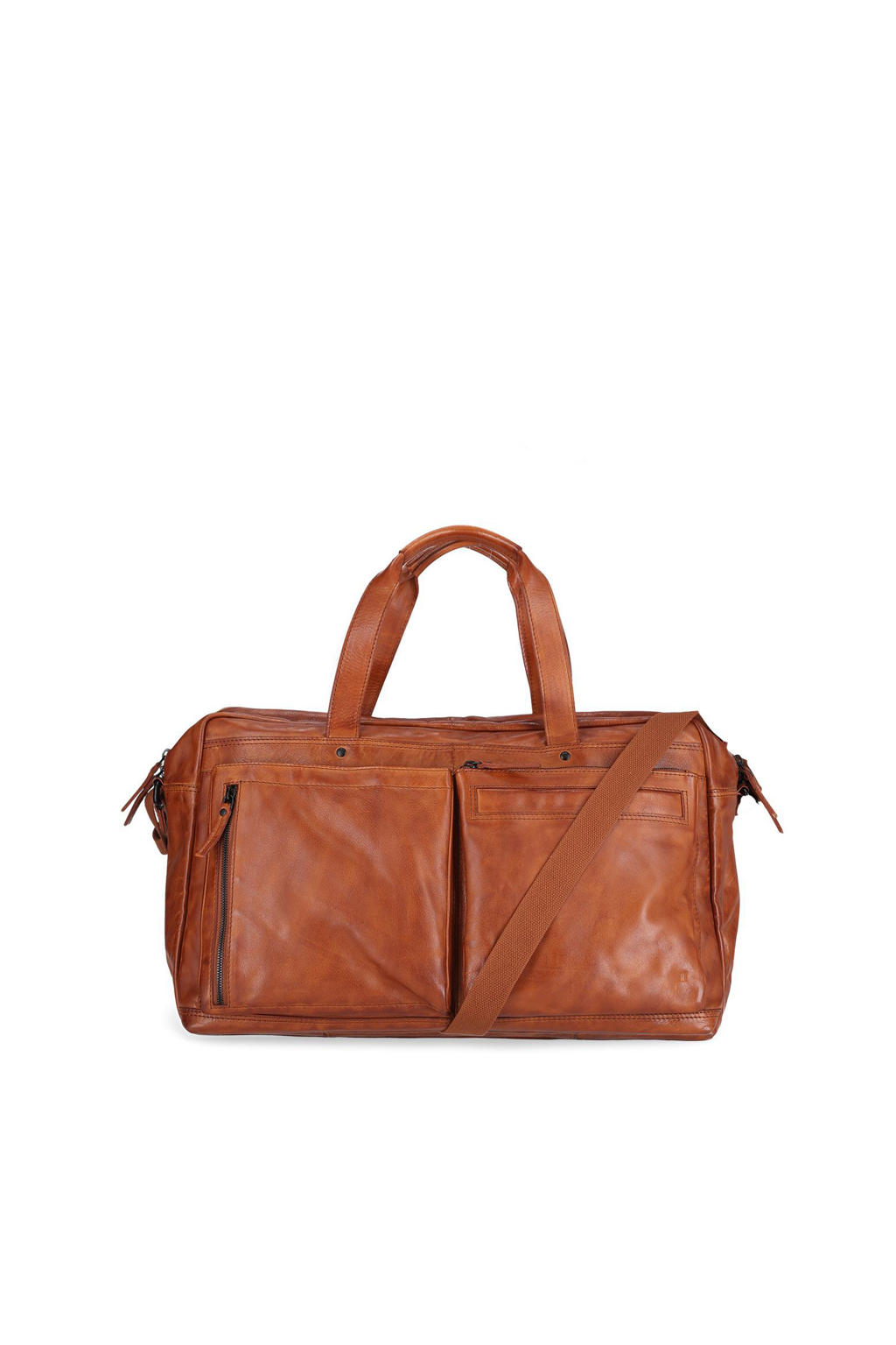Manfield leren reistas cognac