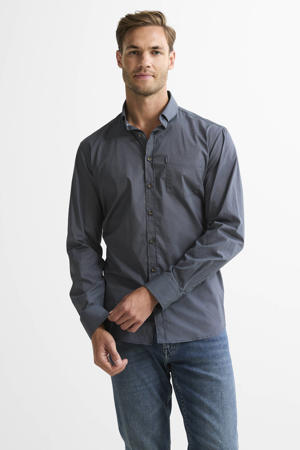 regular casual overhemd blauw