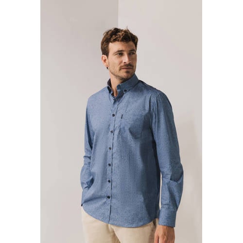 State of Art regular casual overhemd blauw afbeelding
