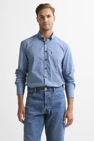 regular casual overhemd blauw