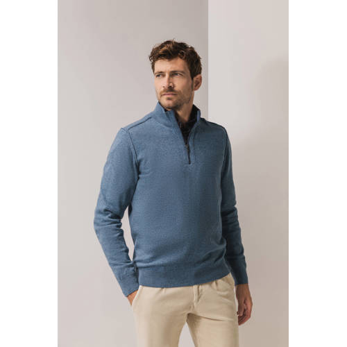 State of Art pullover met wol gebreid blauw afbeelding