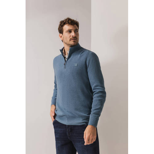 State of Art trui rib gebreid blauw afbeelding