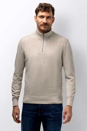 pullover met wol gebreid beige