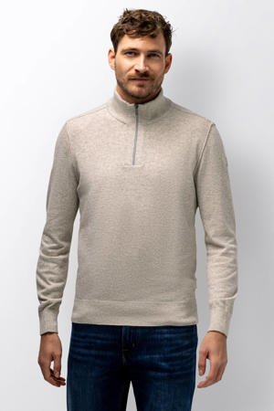 pullover met wol gebreid beige