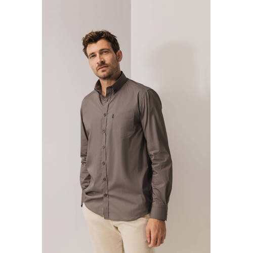 State of Art regular casual overhemd bruin afbeelding