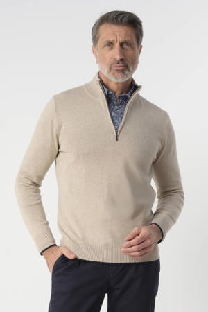 pullover fijn gebreid beige