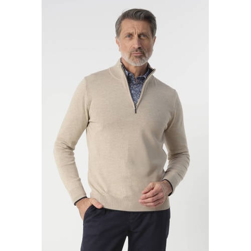 Campbell pullover fijn gebreid beige afbeelding