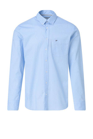 regular casual overhemd blauw