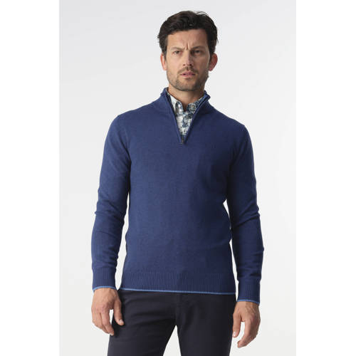 Campbell pullover fijn gebreid blauw afbeelding