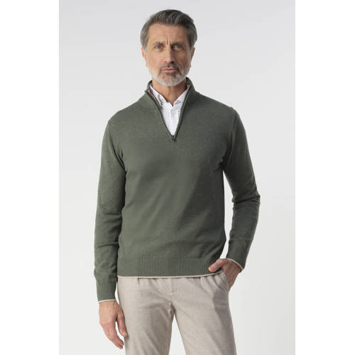 Campbell pullover fijn gebreid groen afbeelding