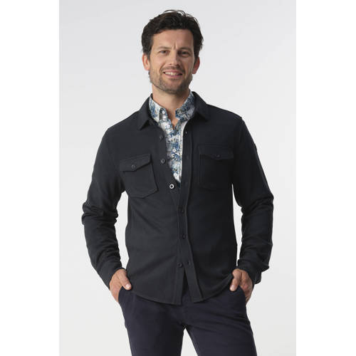 Campbell regular casual overhemd donkergroen afbeelding