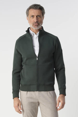 sweatvest donkergroen