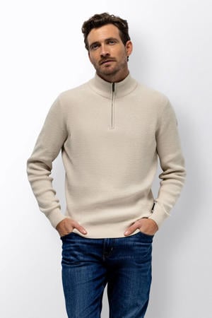 gebreide trui beige