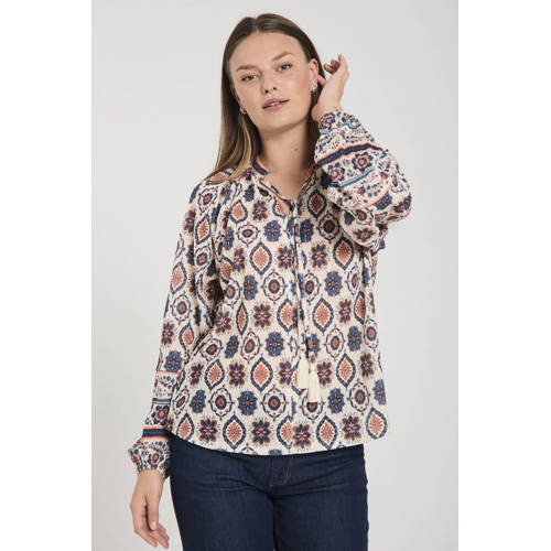 FREEQUENT blouse bruin afbeelding