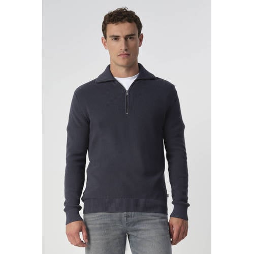 J.C. Rags gebreide trui donkerblauw afbeelding