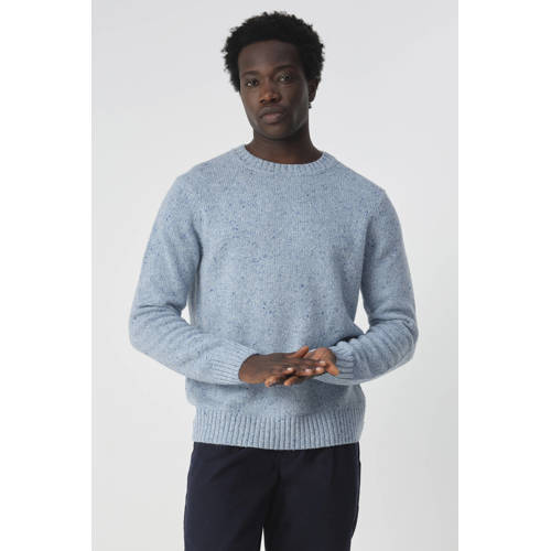 J.C. Rags trui met wol fijn gebreid blauw afbeelding