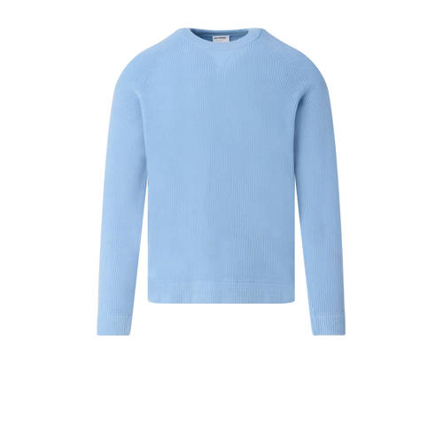 J.C. Rags trui rib gebreid blauw afbeelding