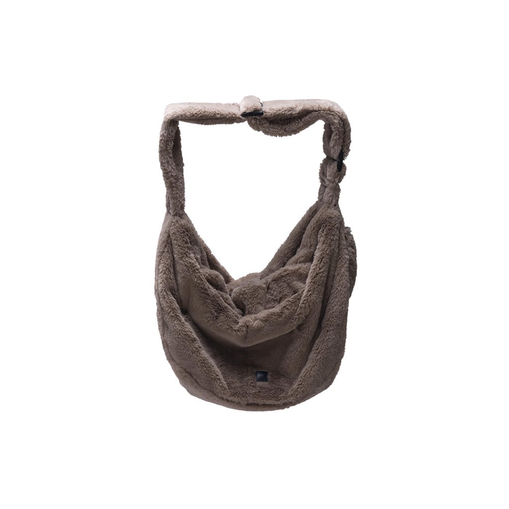 Designed by Lotte honden-/kattendraagtas Laki taupe (48x20x35 cm)