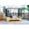 Designed by Lotte hondenbench metaal Quirine zwart L (92 cm)