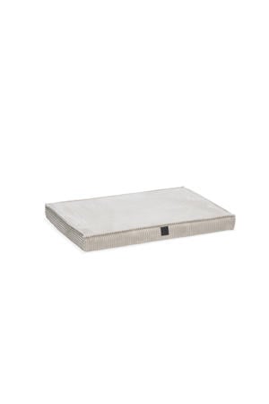 orthopedisch hondenligkussen ribbed lgrijs (88x58 cm)