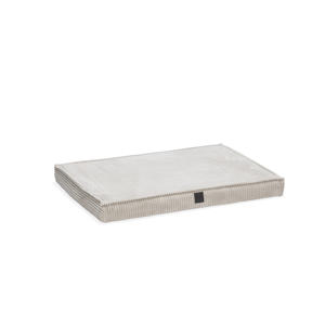orthopedisch hondenligkussen ribbed lgrijs (88x58 cm)