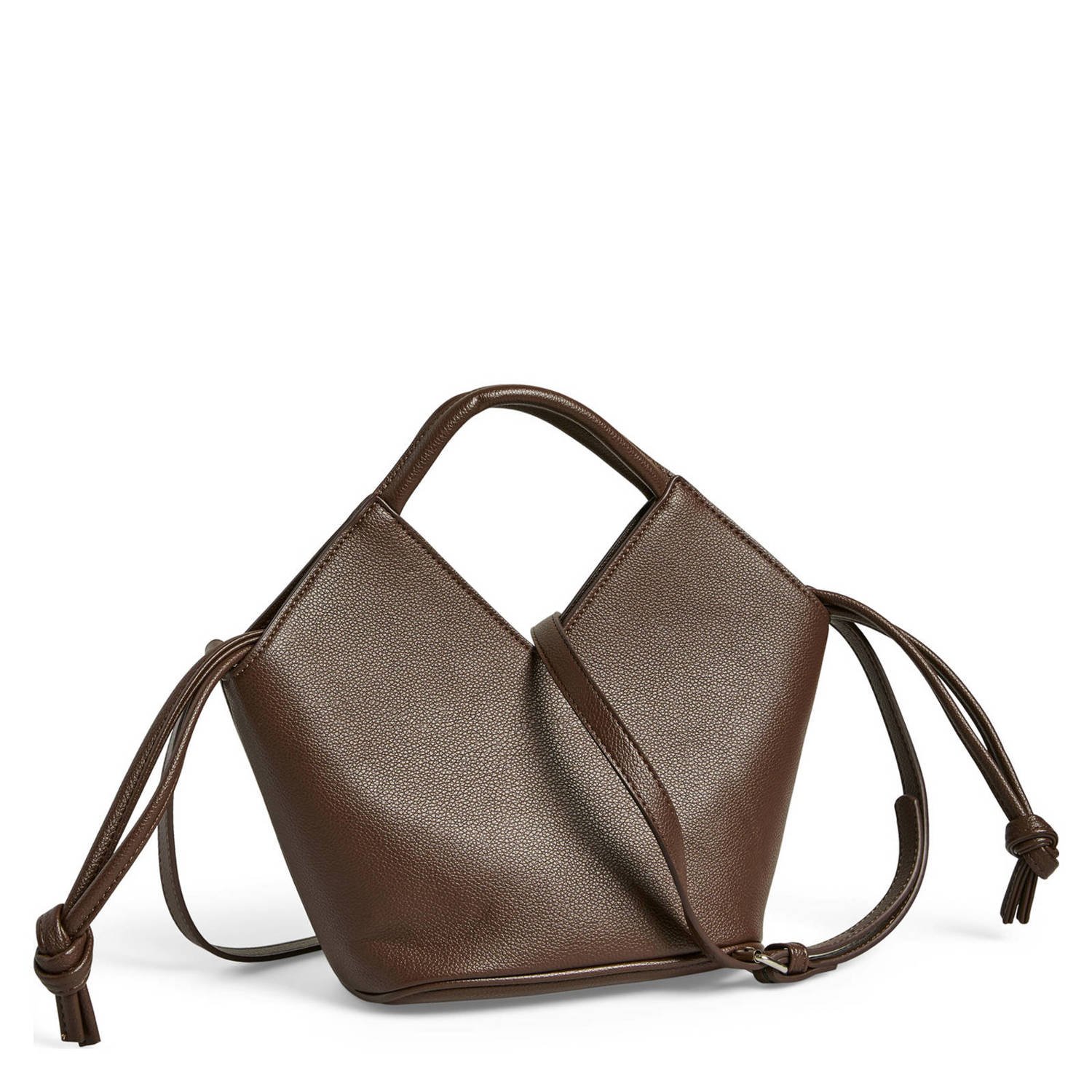 PIECES crossbody tas PCMARIA donkerbruin