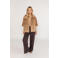 Poools faux fur jas camel
