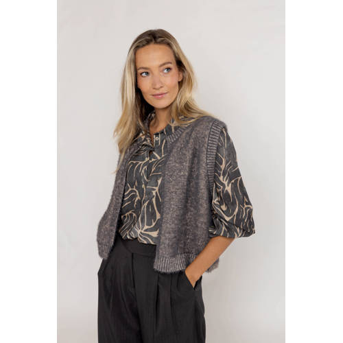 Poools blouse grijs afbeelding