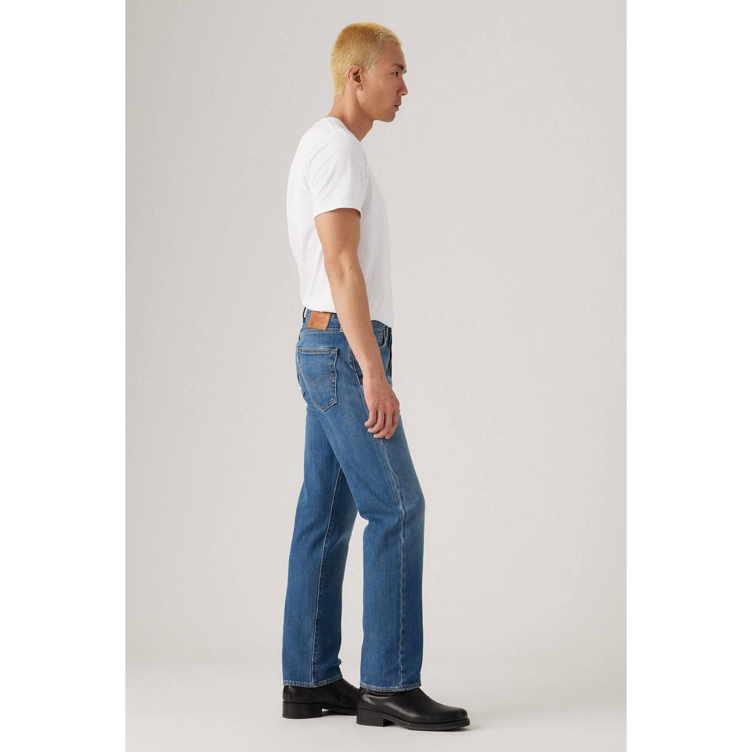 Levi's 501 straight leg jeans blauw