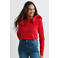 Anytime longsleeve met ruches rood