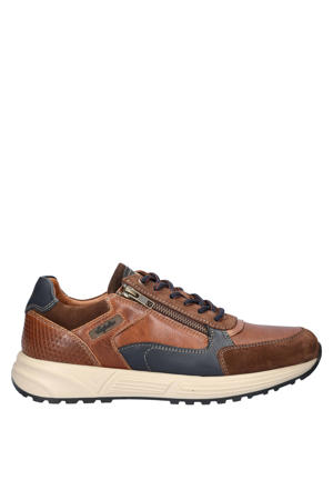 Discover leren sneakers cognac