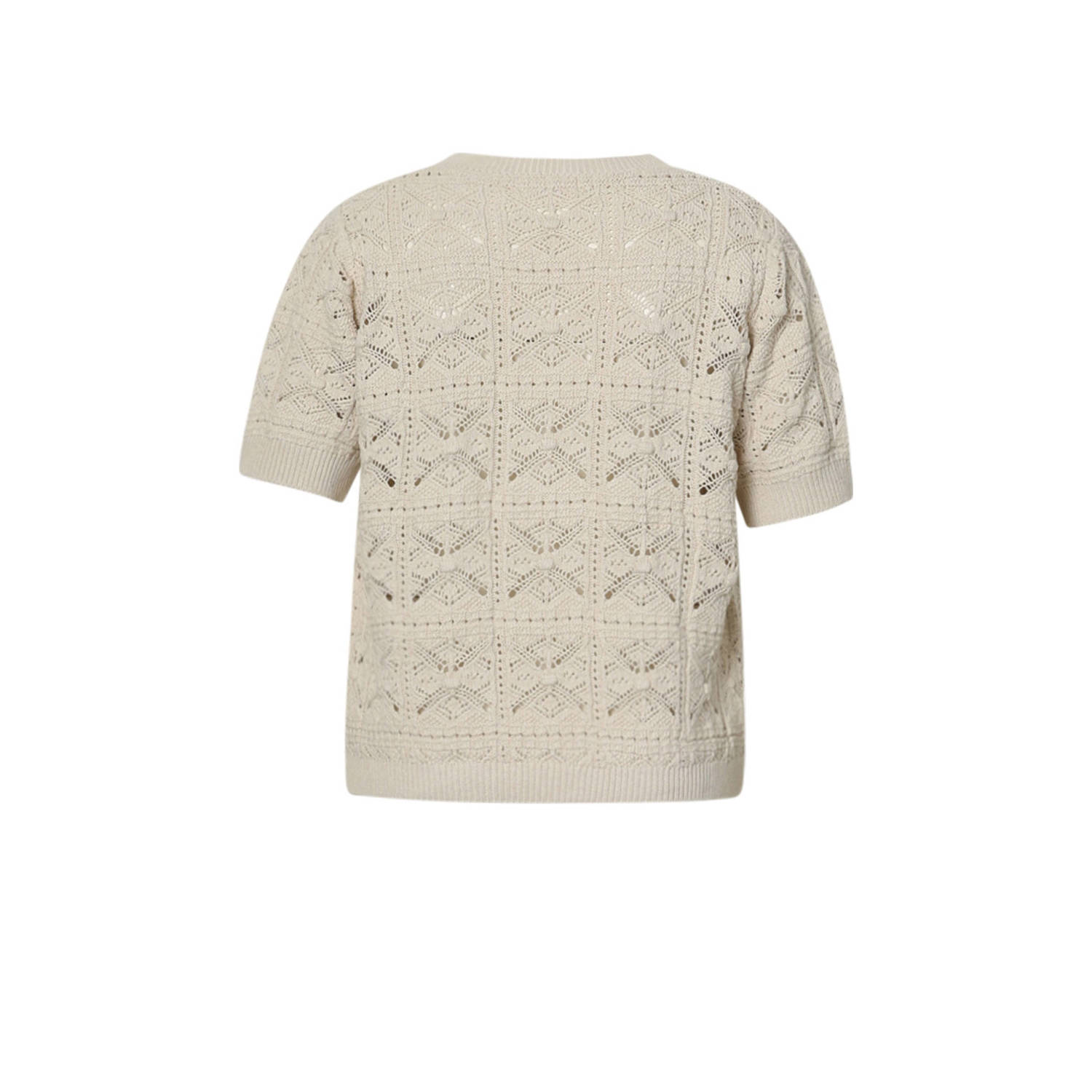 Paprika top ecru crochet