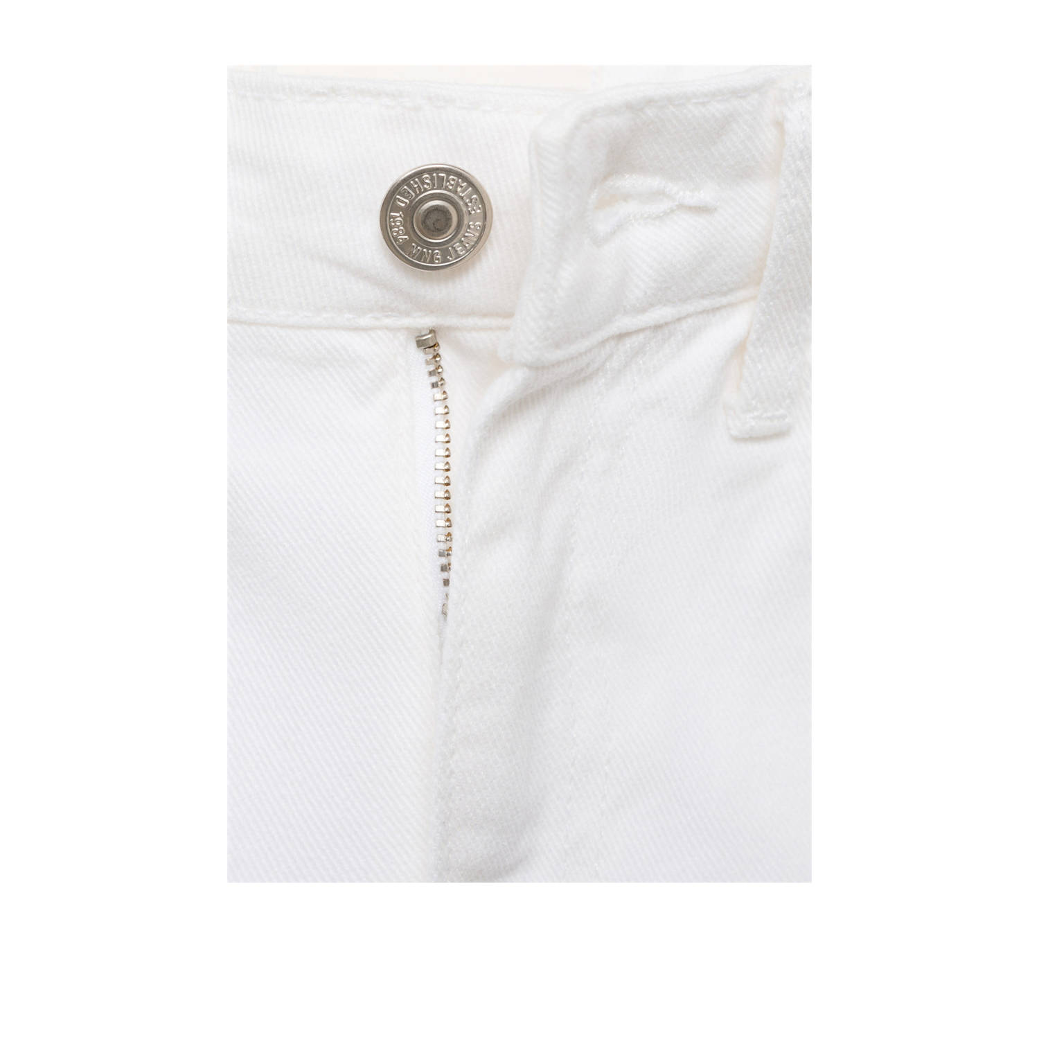 Mango straight leg jeans wit