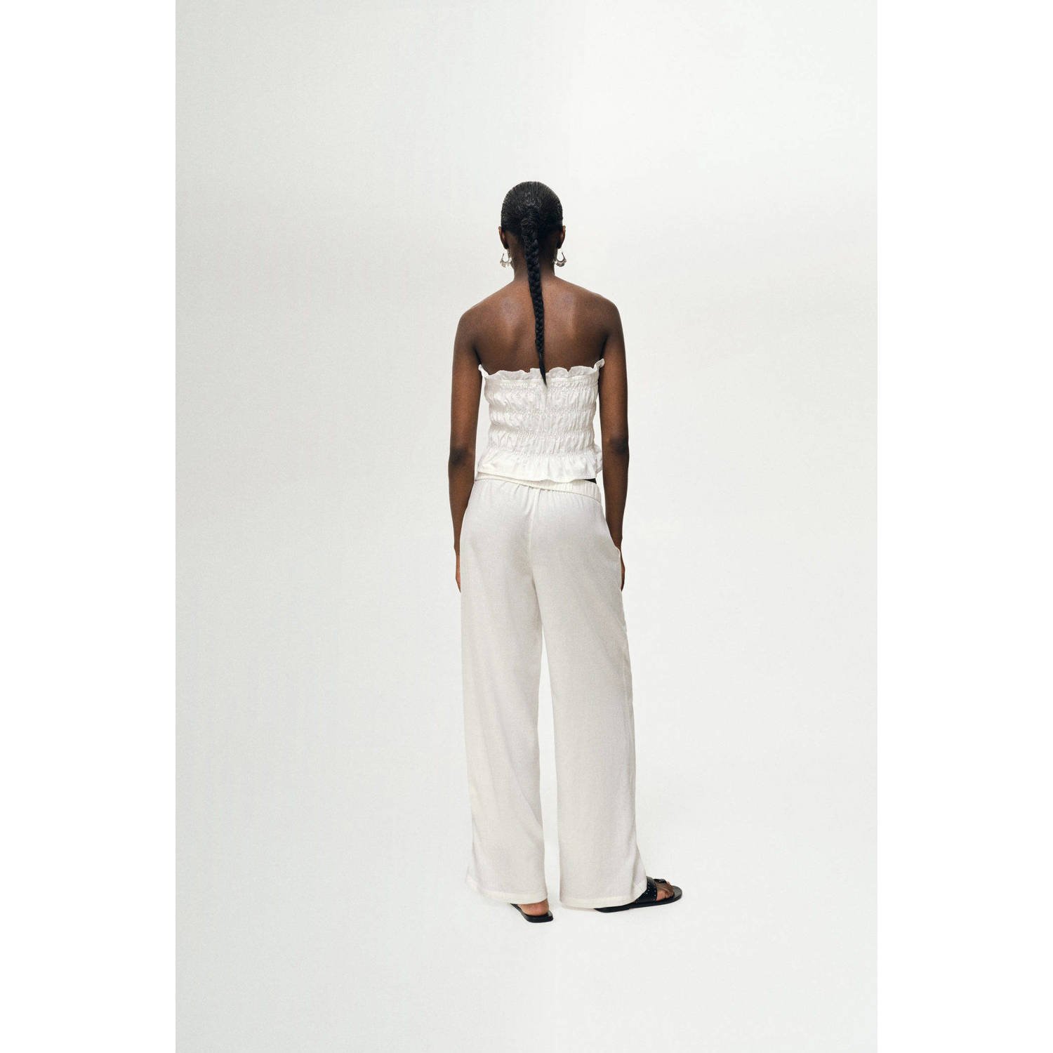 MANGO TEEN strapless top ecru