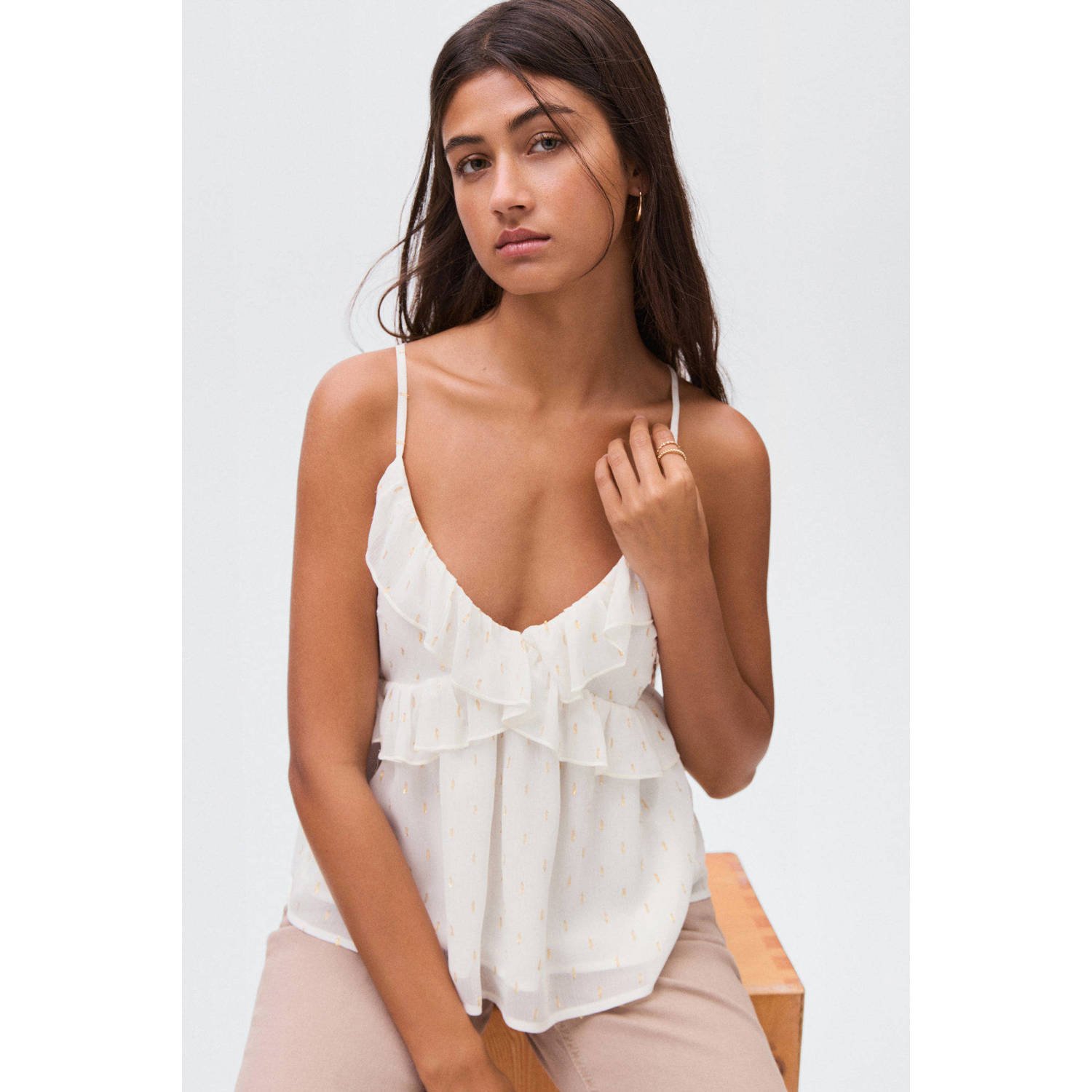 MANGO TEEN cropped top wit