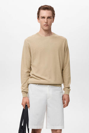 pullover sweater fijn gebreid beige