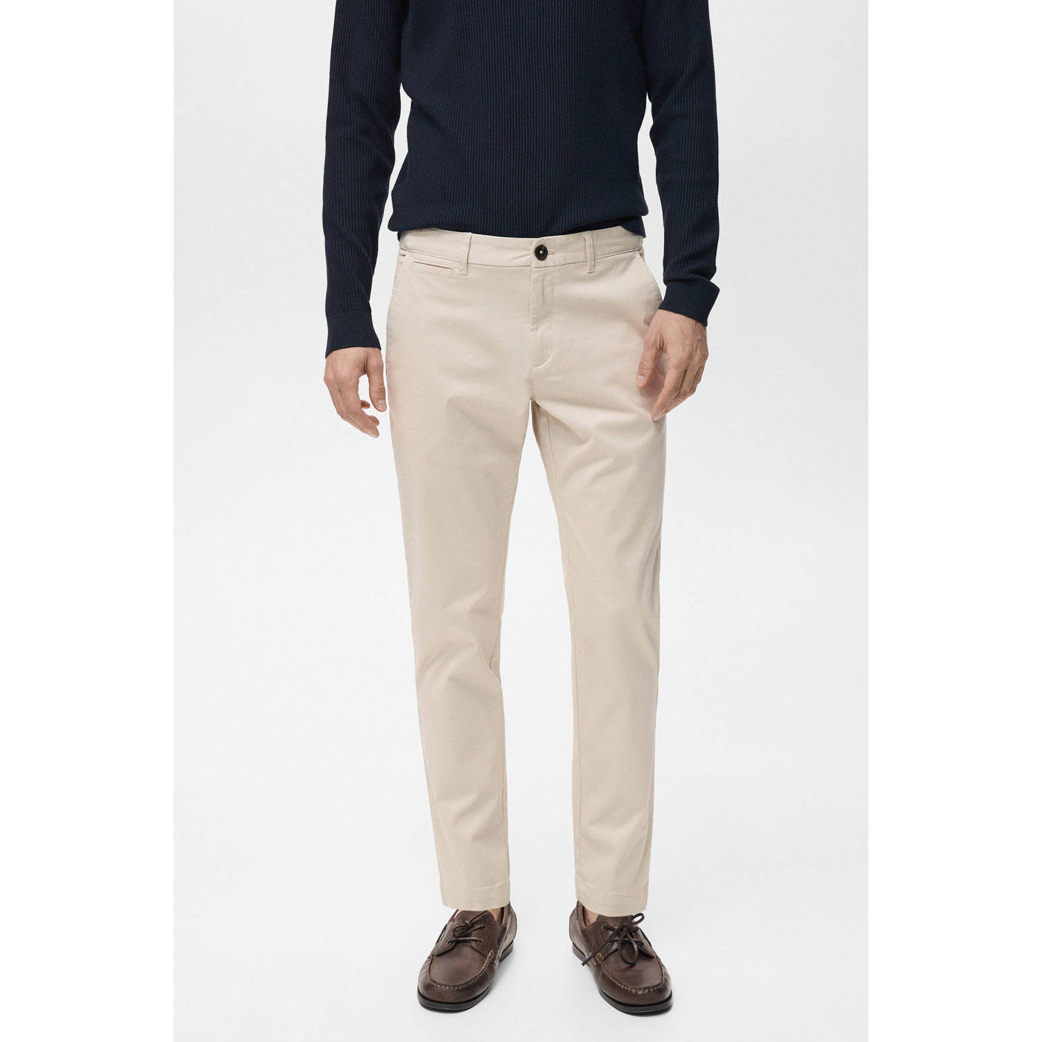 Mango Man tapered chino ecru