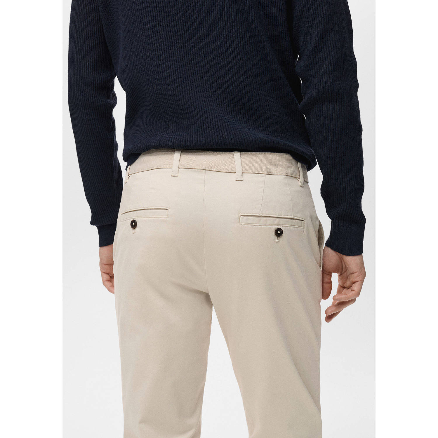 Mango Man tapered chino ecru