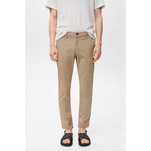 Mango Man tapered chino beige afbeelding