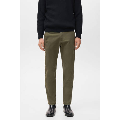 Mango Man tapered chino groen afbeelding